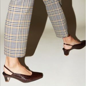 No.6 Renee Slingback in Coffee Croc size 9